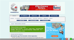Desktop Screenshot of pretimmobilier.com